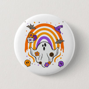 Drilling Rainbow Ghost Halloween Kostüme Männer Fr Button