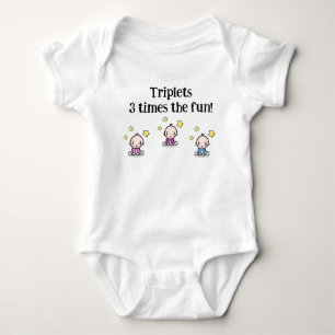 Drillinge Mädchen Mädchen Junge, Geschenkidee für  Baby Strampler