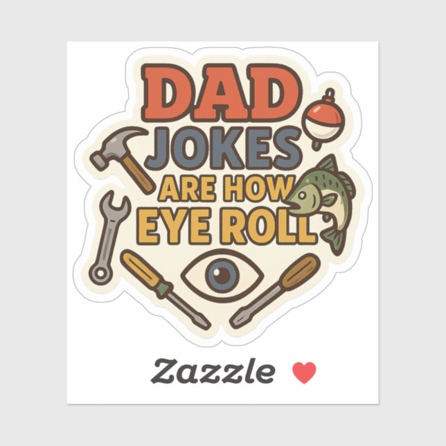 DRINGEND Vater Jokes Emergency Kit 2025 - Last Min Aufkleber (Blatt)