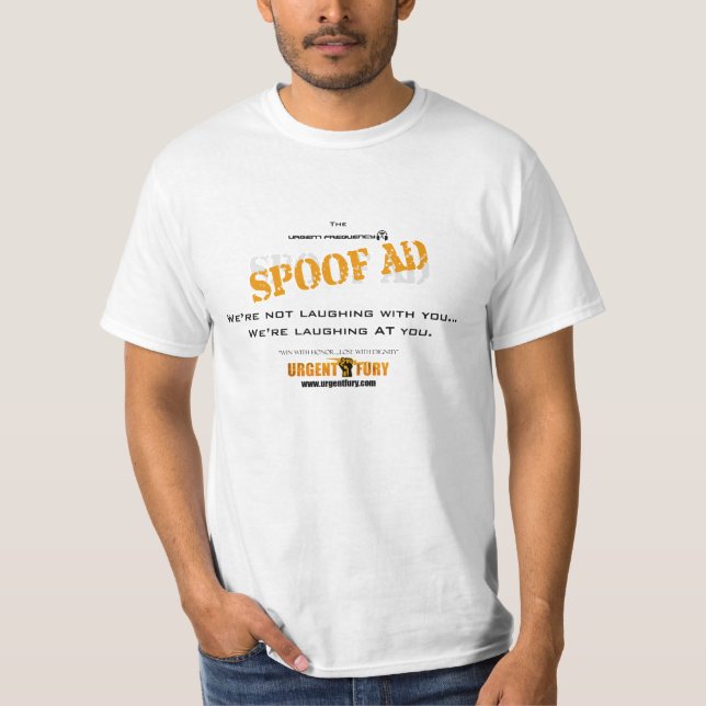 Dringende Frequenz-Parodie-Anzeigen T-Shirt (Vorderseite)