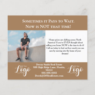 Dringende Handlungsaufforderung Immobilienkarte Flyer