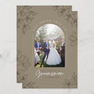 Drink Anzug - Trauzeuge Service ist erforderlich Einladung