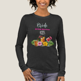 Drink Button Bridal T-Shirt Junggeselinnen-Abschie Tri-Blend Shirt