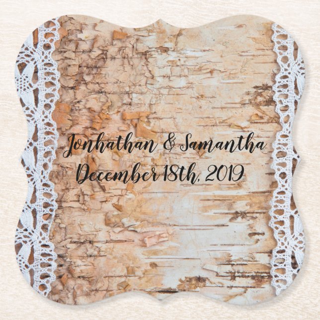 Drink Coasters Geometrisches Stallholz Spitze tr Untersetzer (Vorderseite)