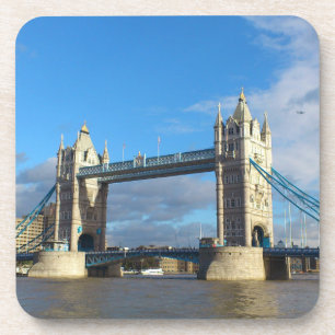 Drink Coasters Set von sechs. Tower Bridge London. Untersetzer