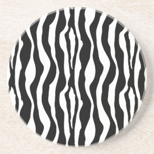 Drink Coasters Zebra Print Untersetzer