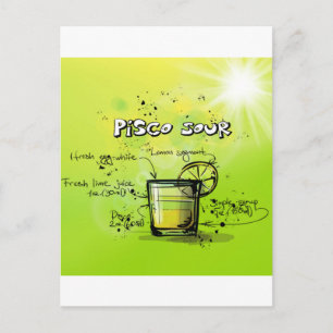 Drink Cocktail Rezept Postkarte