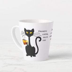 Drink Coffee Feline Fine - 12 oz. Letzte Tasse