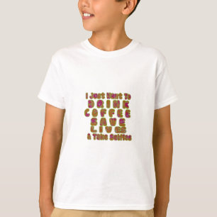 Drink Coffee Rett Lives & Take Selfy Art Print T-Shirt