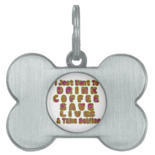 Drink Coffee Rett Lives & Take Selfy Art Print Tiermarke