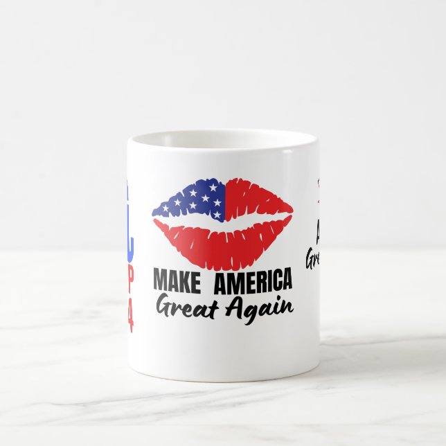 Drink Coffee, Support Trump 2024! Kaffeetasse (Mittel)