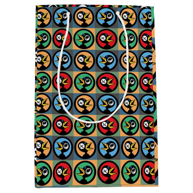 Drink Crow Party Geschenktasche Mittlere Geschenktüte (Vorderseite)