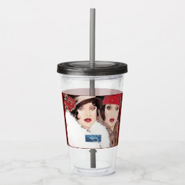 Drink Cup 1 Burg (Winter Red 2) RFPMDesign ©️ 2024 Acryltrinkbecher