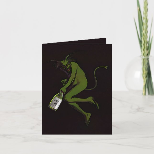 Drink Devil ~ Card Gruß / Note Karte (Vorderseite)