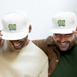 Drink getrunken Betrunken Funny St. Patric Textdes Truckerkappe