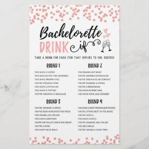 DRINK IF Bachelorette oder Hen Party