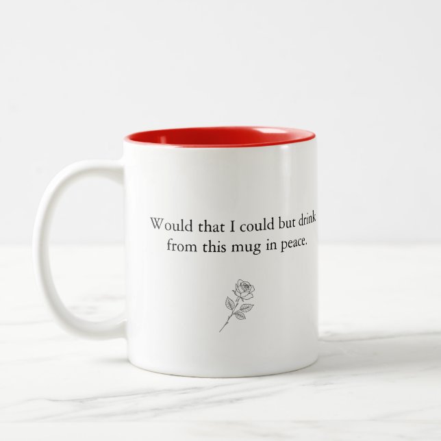 Drink in Peace Coffee Tasse (Links)