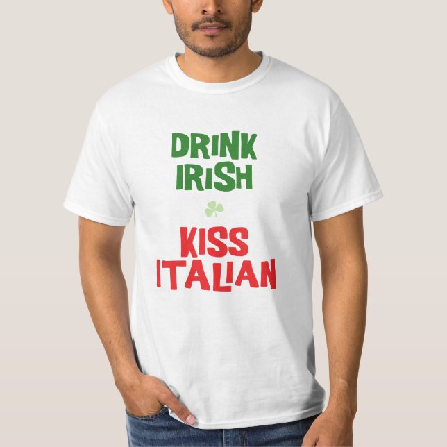 Drink Irish Kiss Italienisch T-Shirt (Vorderseite)