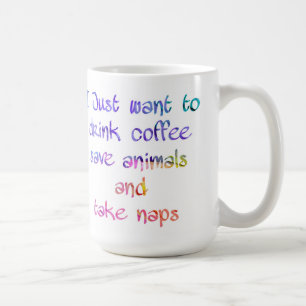Drink Kaffee Rettend Tiere nehmen Nickerchen Tiere Kaffeetasse
