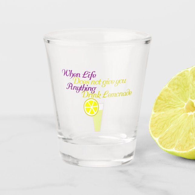 Drink Lemonade Schnapsglas (Vorderseite)