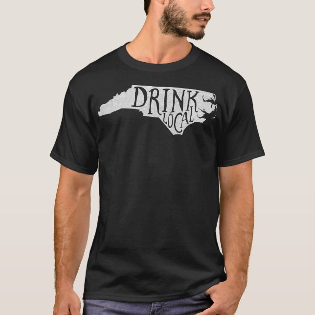 Drink Lokal North Carolina Staat Beer T-Shirt (Vorderseite)