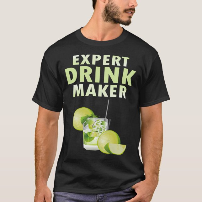 Drink Maker Nightclub Barkeeper Resort Mischung T-Shirt (Vorderseite)
