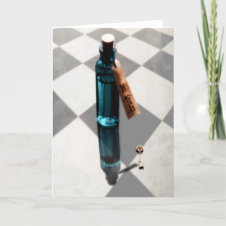 DRINK ME Wonderland Grußkarte Karte