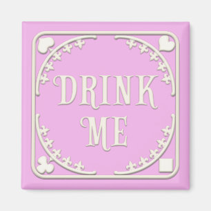 "Drink Me" Wunderland Tee Party in Rosa Magnet