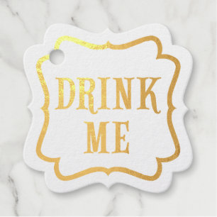 "Drink Me" Wunderland Tee Party maßgeschneidert Geschenkanhänger