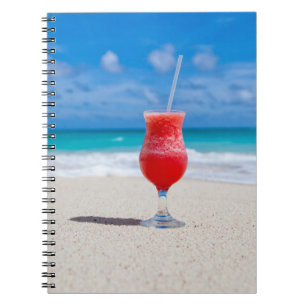 Drink On Beach Notebook Notizblock