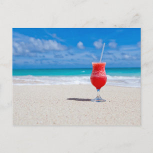 Drink On Beach Postkarte