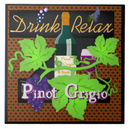 Drink Relax Pinot Grigio 2.0 Tile Fliese