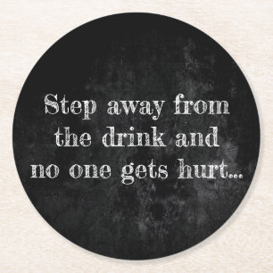 Drink Saver Chalk   Schützen Sie es, während Sie Runder Pappuntersetzer