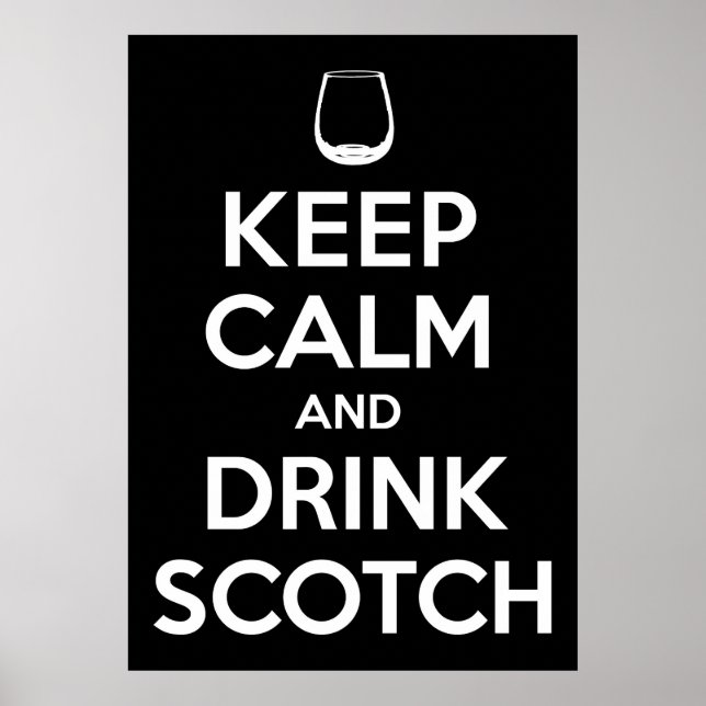 Drink Scotch Poster (Vorne)