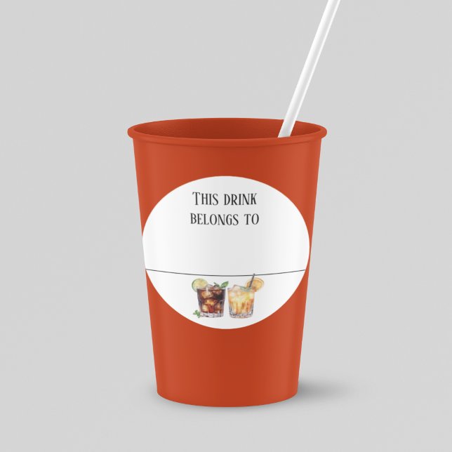 Drink Sticker Marker Name  Labels Party (Von Creator hochgeladen)