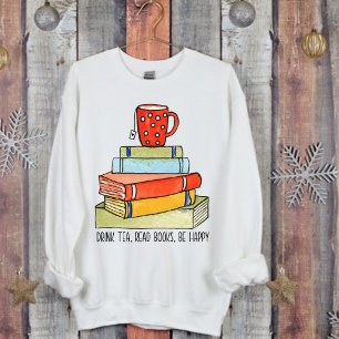 Drink Tee lesen Bücher glücklich hellen roten Tee 