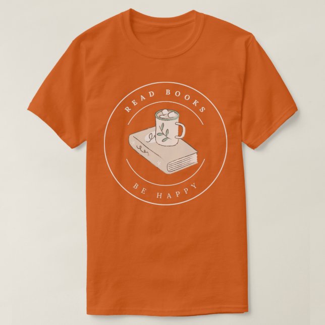 Drink Tee lesen Bücher glücklich sein 5 (Design vorne)