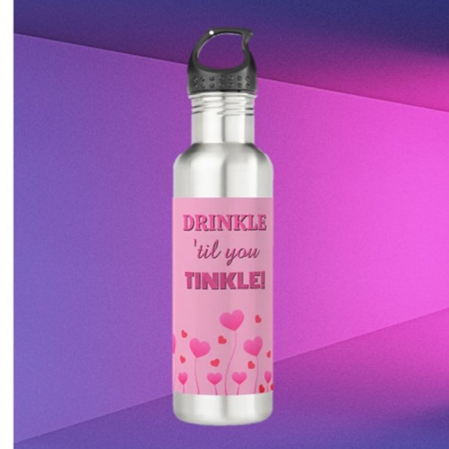 Drink up! Fun loving pretty   Edelstahlflasche (Von Creator hochgeladen)