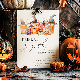 "Drink Up Witches"-Cocktail Erwachsene Halloween-P Einladung