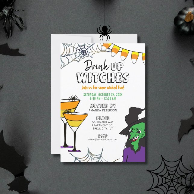 Drink Up Witches Halloween Einladung (Von Creator hochgeladen)