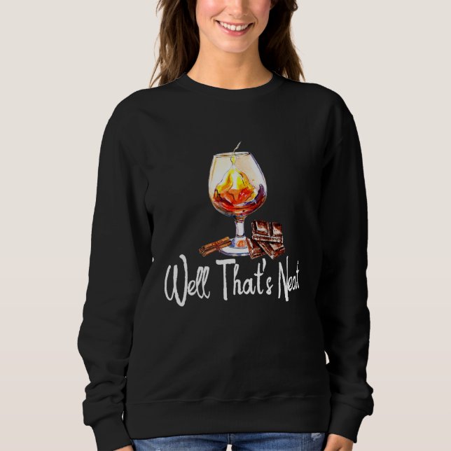Drinking Bourbon Wine Mens Womens Sweatshirt (Vorderseite)