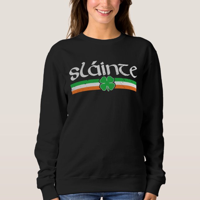 Drinking Slainte Cheers Good Health Ireland Men Wo Sweatshirt (Vorderseite)