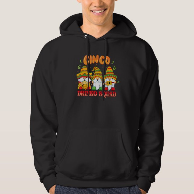 Drinko Squad Cinco De Mayo Mexican Gnomes Matching Hoodie (Vorderseite)