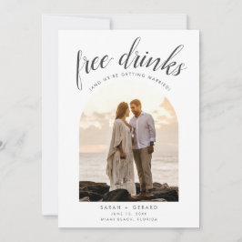 Drinks Arch Foto Beach Hochzeit Save the Date