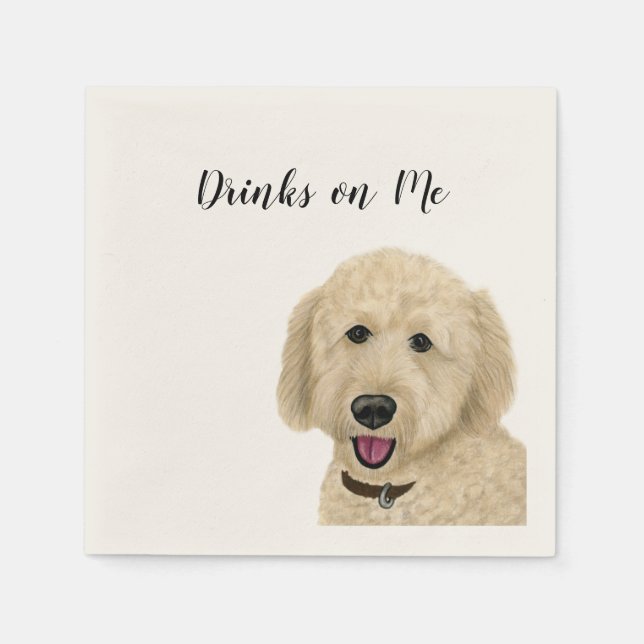 Drinks auf Me Napkins Serviette (Vorderseite)