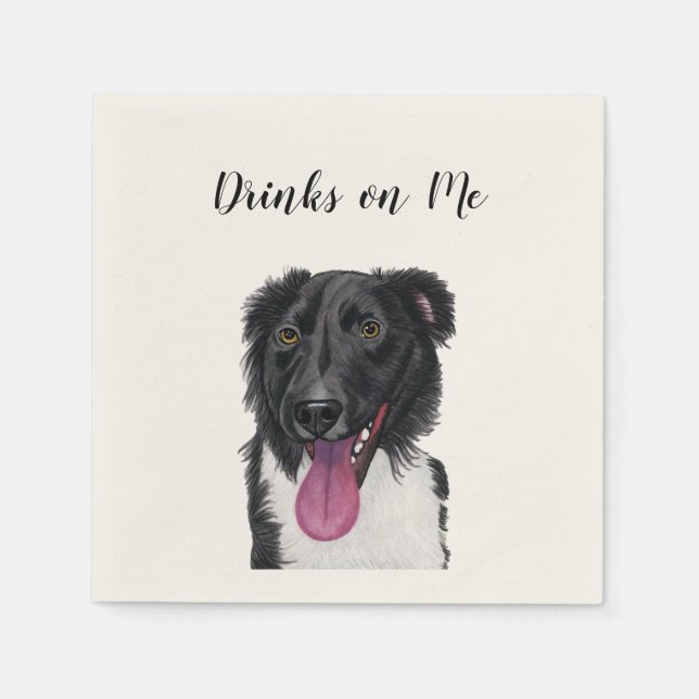 Drinks auf Me Napkins Serviette (Vorderseite)