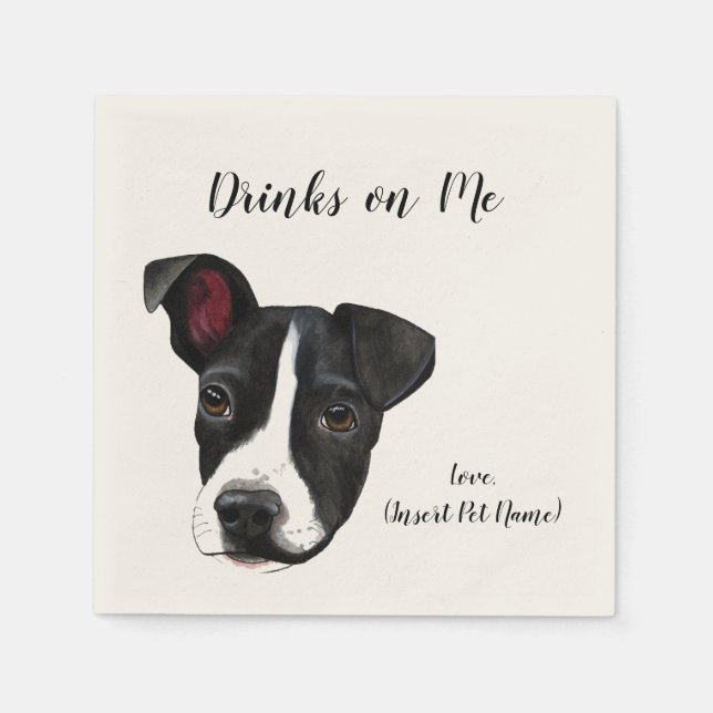 Drinks auf Me Napkins Serviette (Vorderseite)