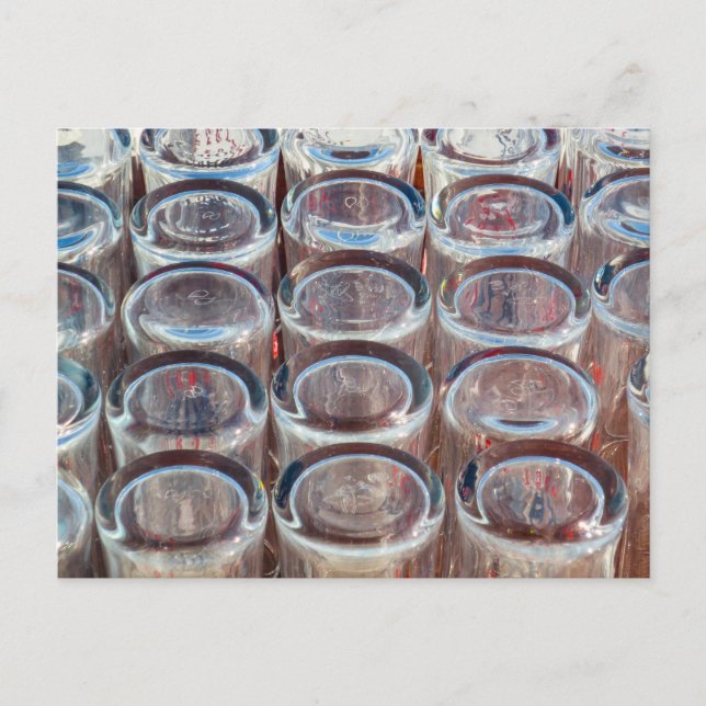 Drinks Gläser Abstrakt Postkarte (Vorderseite)