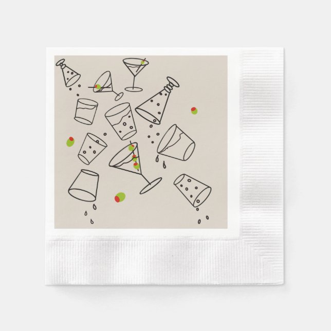 Drinks Paper Napkins Serviette (Vorderseite)