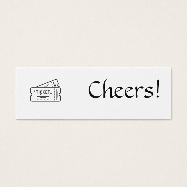 Drinks Ticket - Genießen Sie einen kostenfreien Dr (Vorderseite)